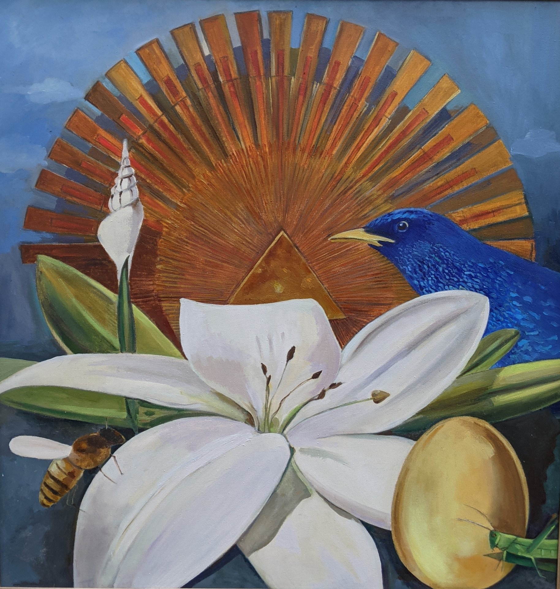 Sun of Alchemy Painting by Anna Goldshtein