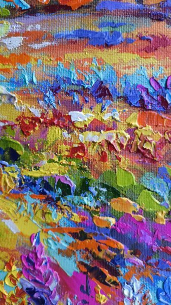 Additional view 5: Contemporary Art Landscape Painting Colorful world by painter Anastasia Kozorez oil canvas 