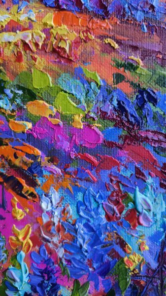 Additional view 7: Contemporary Art Landscape Painting Colorful world by painter Anastasia Kozorez oil canvas 