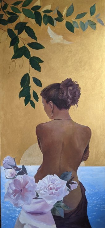 Живопис "Автопортрет", живописець Anna Goldshtein масло холст в Jose Art Gallery