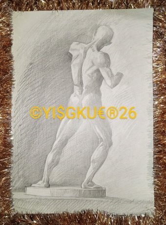 Grafika "26. Figure of a man in the man", ilustrator Yaroslav Stratyy ołówek papier w Jose Art Gallery