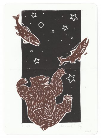 Graphique "Dreams", illustrateur Ivan Ohirmenko gravure papier à la Jose Art Gallery