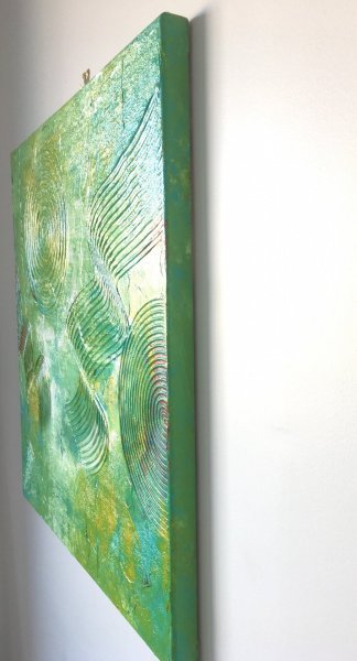 Additional view 1: Abstract Mythological Painting PENSIF by painter Rick Smith acrylic canvas 