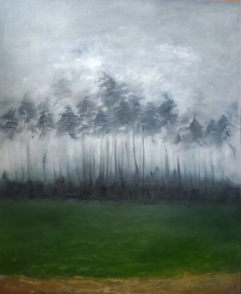 Painting "March: inspiration from the simple and nature" by painter Nina Fedotova oil canvas at Jose Art Gallery