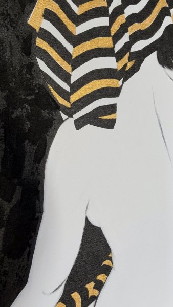 Додаткове зображення 1: Абстракціонізм Ню Живопис "Драпірований в елегантність", живописець Irtsya Boyko акрил холст 