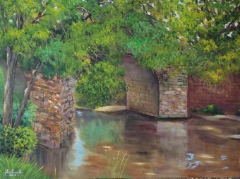 Bridge over calm waters