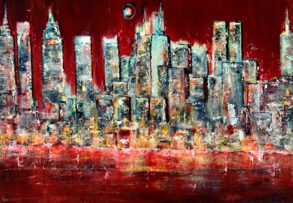 Vollmond über Manhattan