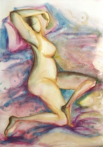 Pintura "Intitulado", pintor Yana Dmitrieva acuarela papel en Jose Art Gallery