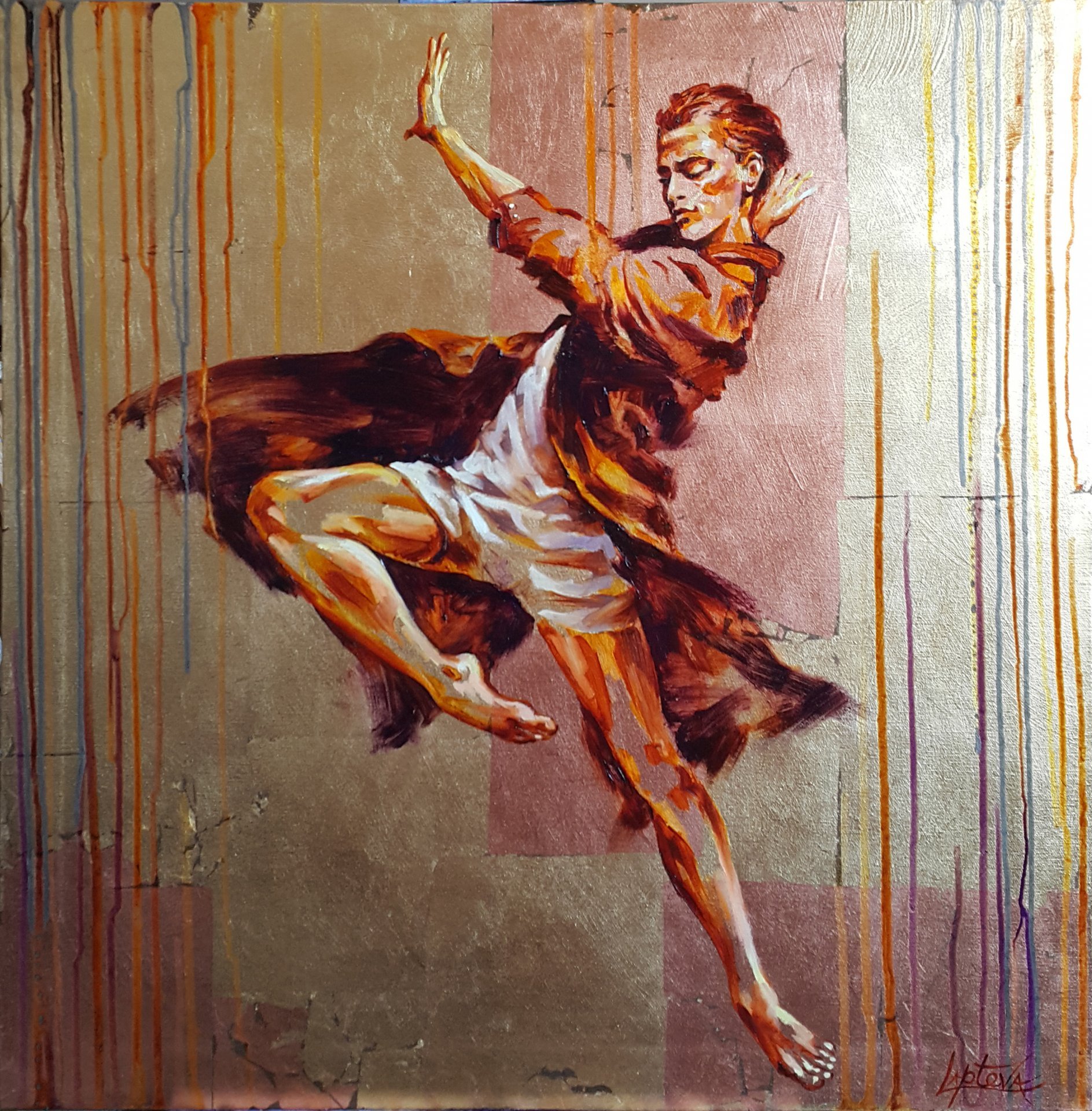 Freedom dance Painting by Viktoria Lapteva