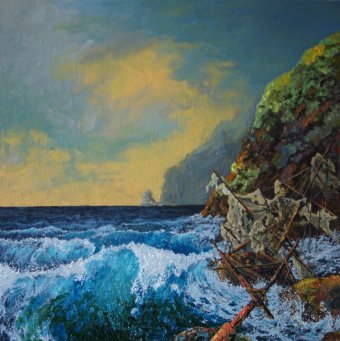 Seascape oil on canvas