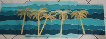Painting "Carribean" by painter AS'Art acrylic canvas at Jose Art Gallery