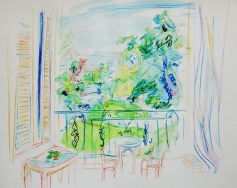 Drawing "Spokiy" by illustrator Sergey Yemets pencil paper at Jose Art Gallery