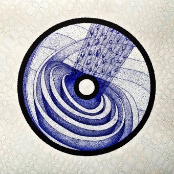 Графика "Свет и Тень В Космической Глубине", иллюстратор #artdjartem авторучка бумага в Jose Art Gallery