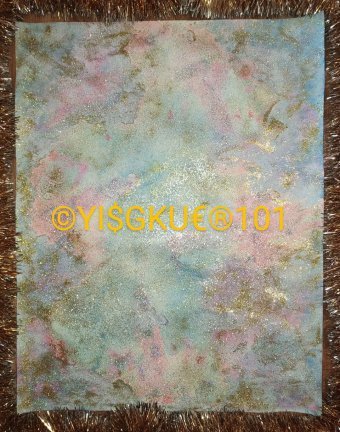 Peinture "101.UN MAGIC LIGHTEDEMS POPKER", peintre Yaroslav Stratyy technique mixte papier à la Jose Art Gallery