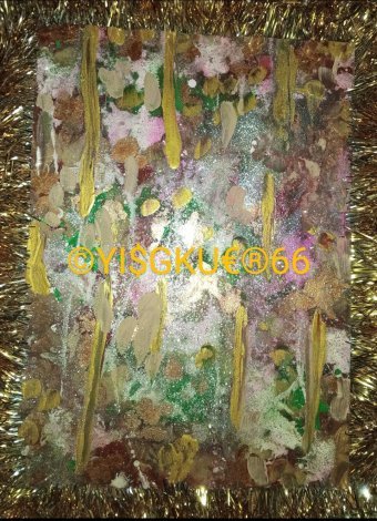 Peinture "66 VOIES ÉTOILES DANS LES UNIVERS", peintre Yaroslav Stratyy technique mixte papier à la Jose Art Gallery