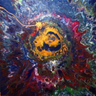 Живопись "СВЯТАЯ НОЧЬ", живописец IVANA Bianchi смешанная техника холст в Jose Art Gallery