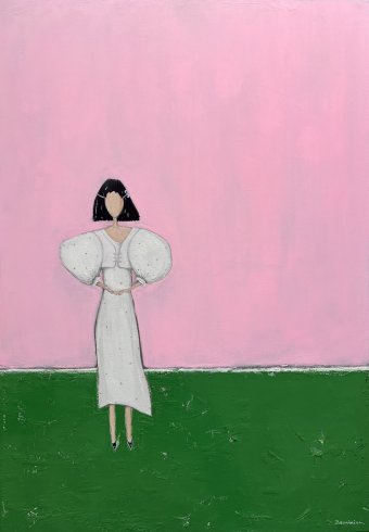 Pittura "Tenera età", pittore Nataliia Zevaikina olio tela alla Jose Art Gallery