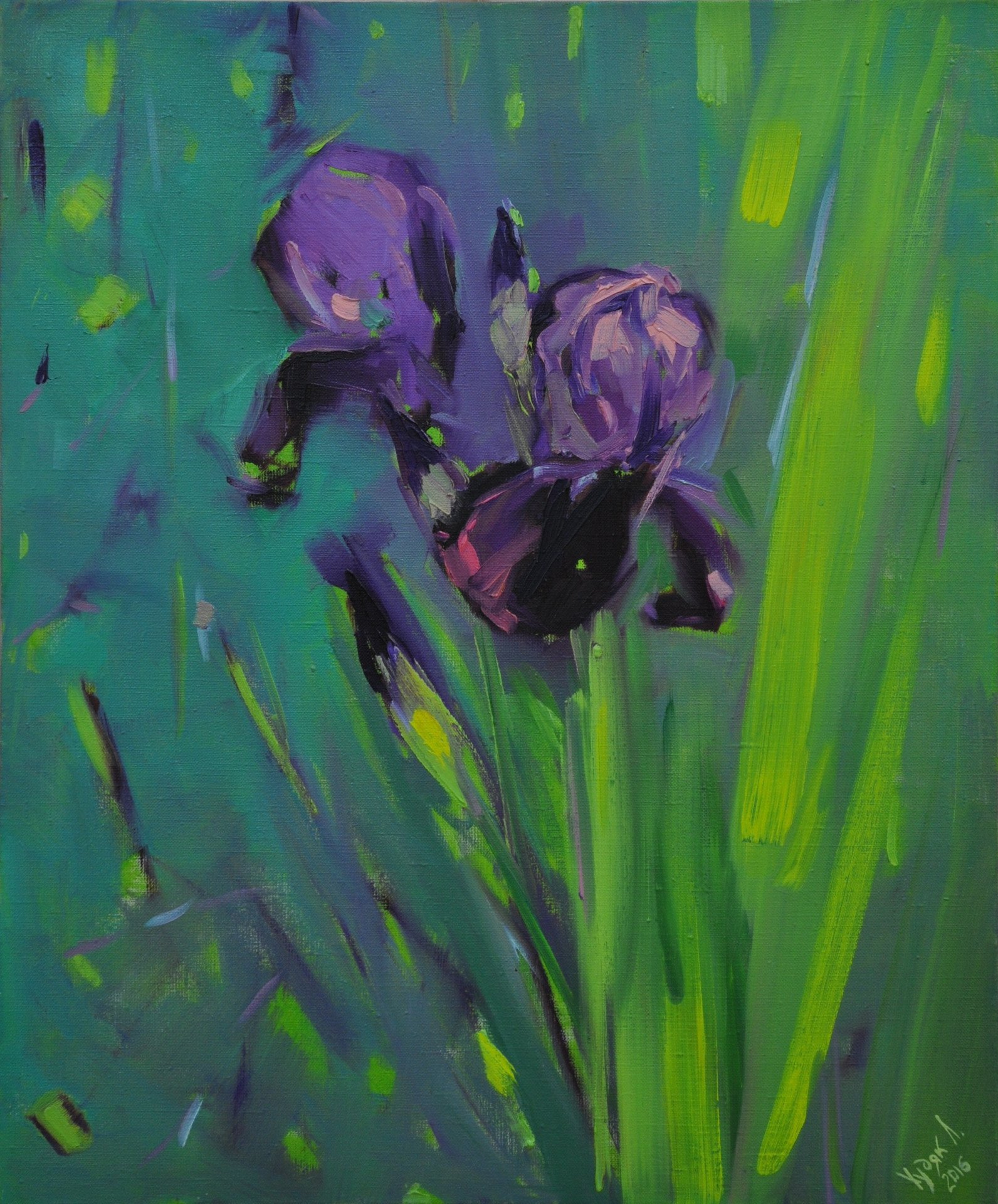 Картина «Весняний ірис», Любомир Худяк - Jose Art Gallery