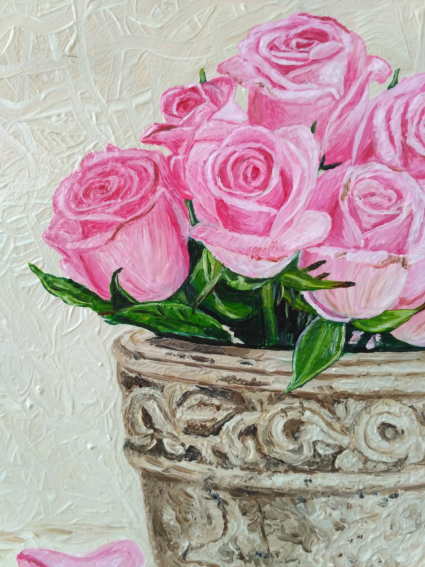 Pink roses - painting
