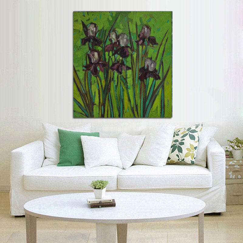Spring irises - painting