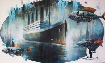 Painting "JOURNEY 3B." by painter Dobrodiy Alexandr acrylic concrete at Jose Art Gallery