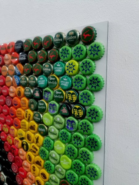 Imagen adicional 2: Abstracción Retrato Escultura "Niña afgana", escultor Henning Leuschner Acero 