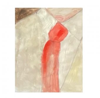 Peinture "Sans titre", peintre Irfan Ajvazi acrylique papier à la Jose Art Gallery