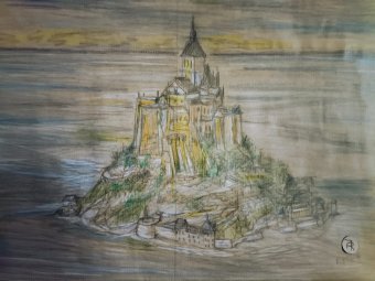 Drawing "Great Landscapes" by illustrator roberto ferrando pencil paper at Jose Art Gallery