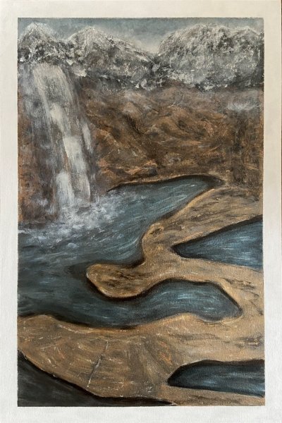 Additional view 2: Realism Landscape Painting Pearly landscape by painter Yuliya Suhonosova acrylic canvas 