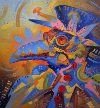 Painting "Ultramarine" by painter Serhii Voichenko oil canvas at Jose Art Gallery