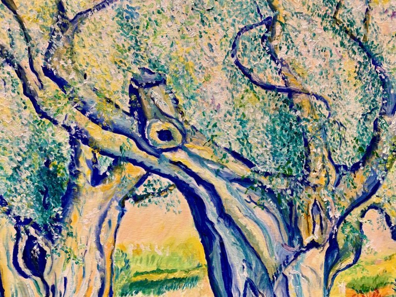 Image supplémentaire 4: Postimpressionisme Paysage Peinture "Une cathédrale de la paix", peintre Angelo Ferro huile carton 