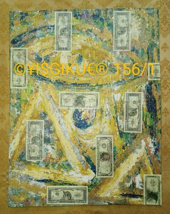 Peinture "156/1 GODS CONTROL OF THE UN", peintre Yaroslav Stratyy technique mixte bois à la Jose Art Gallery