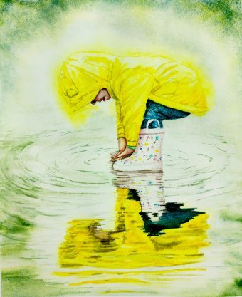 Painting "Another Reality" by painter Yuliia Panchenko watercolor paper at Jose Art Gallery