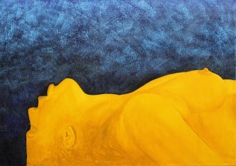Painting "Acceptance" by painter Andriy Klishyn oil glass at Jose Art Gallery