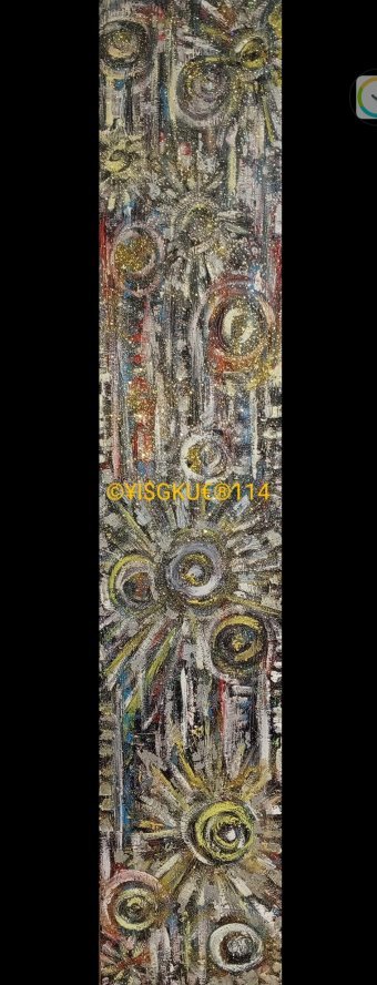 Peinture "114.MANYCOLORS STAR UNIVERSES", peintre Yaroslav Stratyy technique mixte bois à la Jose Art Gallery