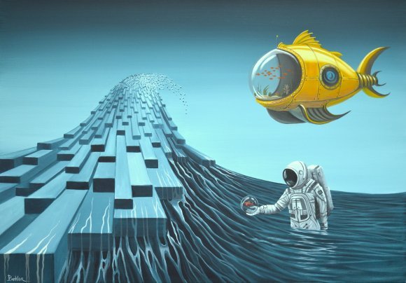 Астронавт, який розводить риб