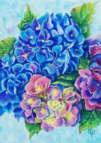 Hydrangea Bloom - FRAMED