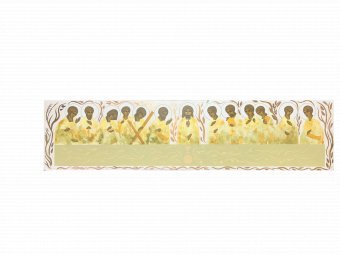 Живопись "Священный Ужин: Современное Сакральное Искусство", живописец Khristina Pasichna смешанная техника камень в Jose Art Gallery