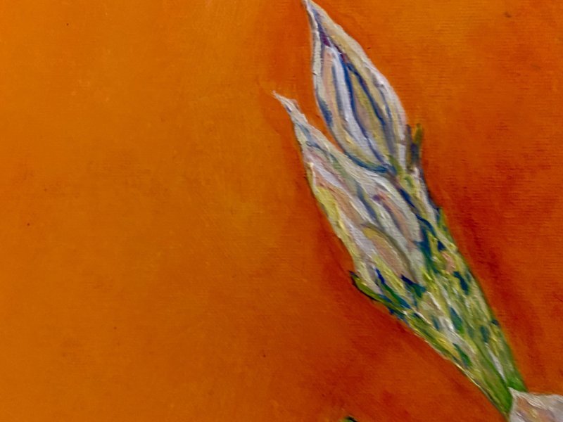 Additional view 7: Post-Impressionism Flower Painting Happiness by painter Angelo Ferro oil cardboard 