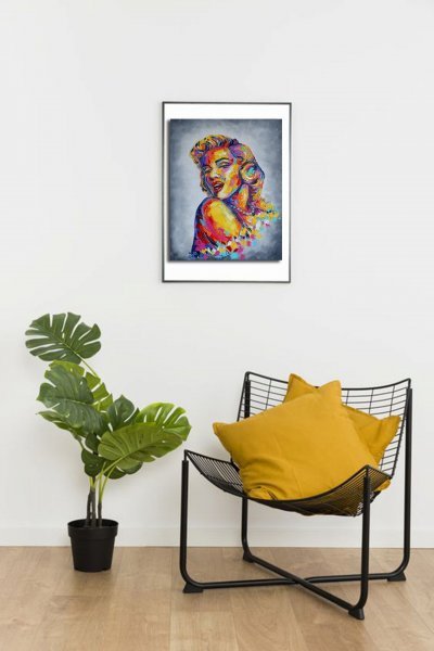 Additional view 1: Contemporary Art Portrait Painting Marilyn Monroe by painter Anastasia Kozorez oil canvas 