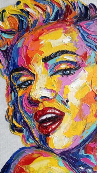 Additional view 6: Contemporary Art Portrait Painting Marilyn Monroe by painter Anastasia Kozorez oil canvas 