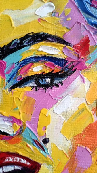 Additional view 8: Contemporary Art Portrait Painting Marilyn Monroe by painter Anastasia Kozorez oil canvas 