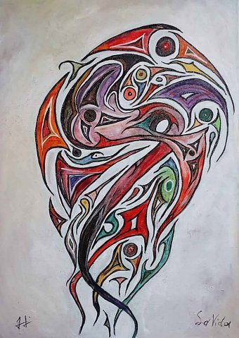 Painting "Life" by painter Ilie Lucian Sofrone oil canvas at Jose Art Gallery