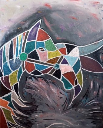 Peinture "Couleur de Séville", peintre Ilie Lucian Sofrone huile toile à la Jose Art Gallery