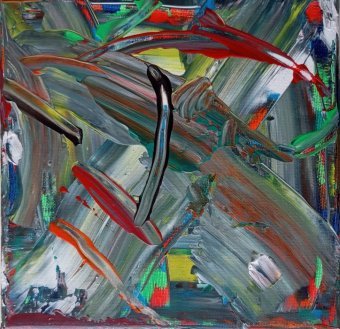 Peinture "LIGNES D'OCTOBRE", peintre Ilie Lucian Sofrone acrylique toile à la Jose Art Gallery