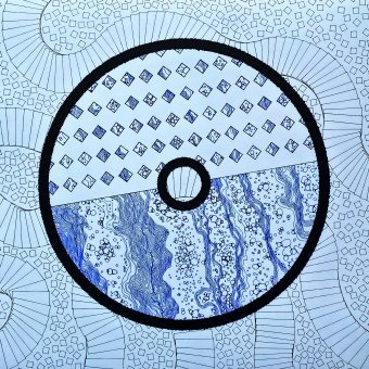 Flood A1: Liquid blue pattern for relaxation