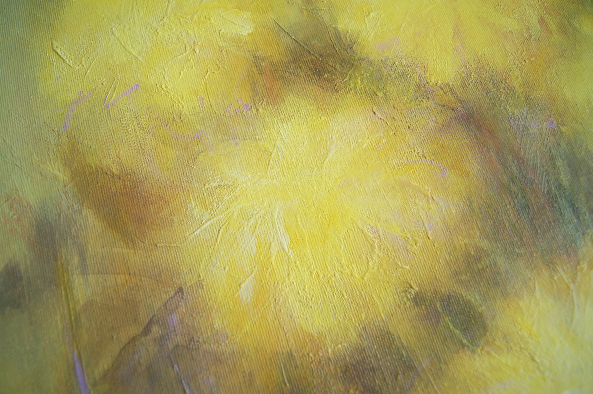 Yellow flowers - painting