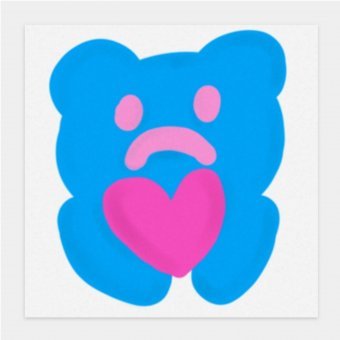 Живопис "Ведмідь-серце", живописець Ivie Ives акрил холст в Jose Art Gallery