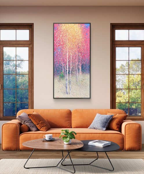 Additional view 1: Impressionism Landscape Painting Autumn Poetry by painter Andrii Kovalyk oil canvas 