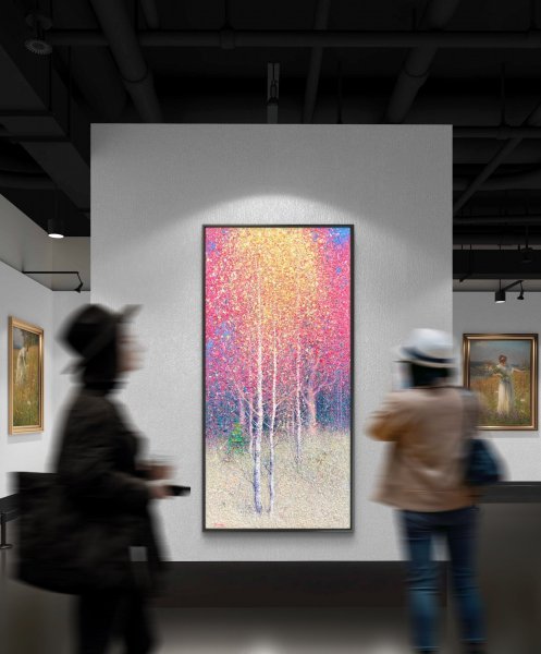 Additional view 9: Impressionism Landscape Painting Autumn Poetry by painter Andrii Kovalyk oil canvas 